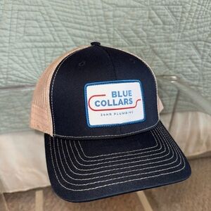 Navy and Tan Trucker Hat